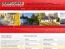 Tablet Screenshot of domschke-bau.de